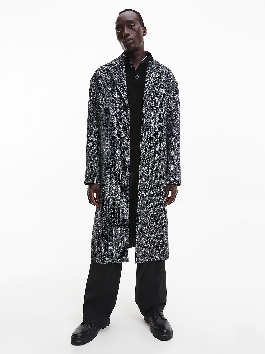 GREY > Пальто букле из войлочной шерсти > undefined женщины - Calvin Klein