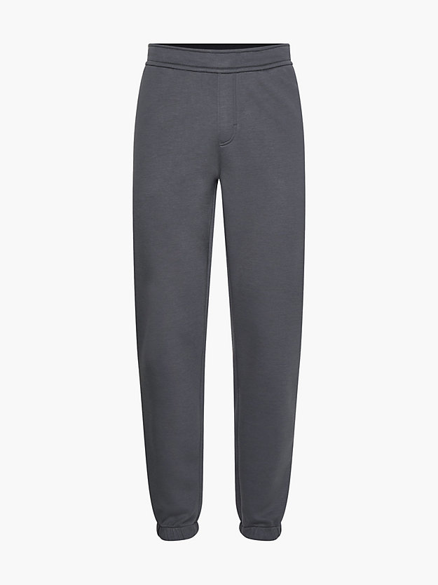 MEDIUM CHARCOAL Relaxed Spacer Knit Joggers for men CALVIN KLEIN