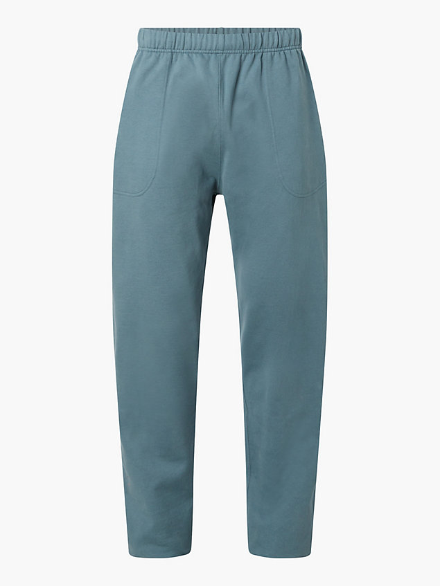 pantalón de chándal unisex de estilo holgado - ck standards blue de hombre calvin klein