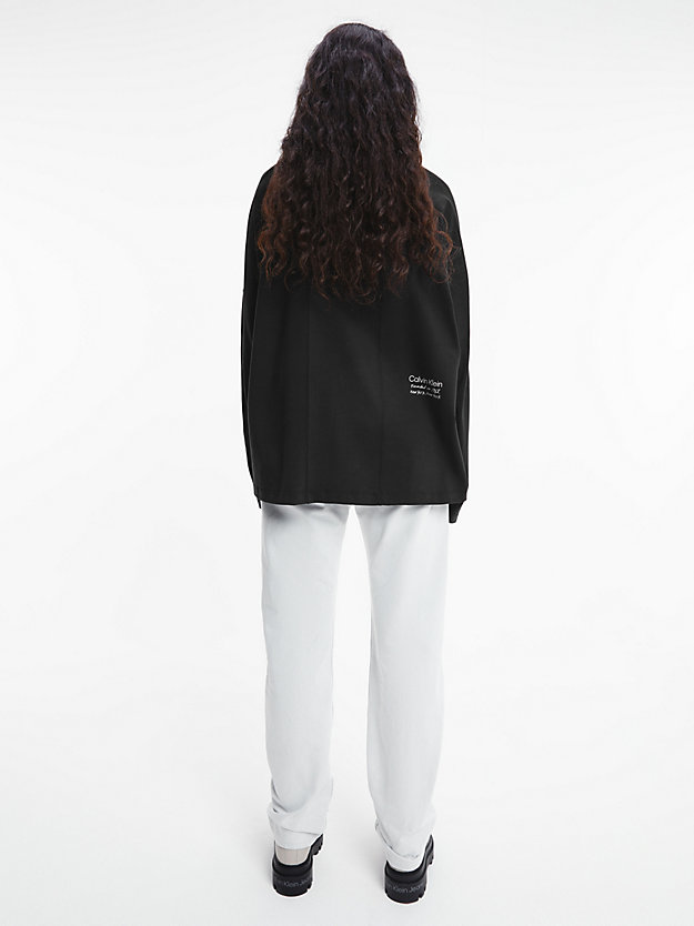 BLACK BEAUTY Unisex Relaxed Long-Sleeve T-shirt - CK Standards for unisex CALVIN KLEIN