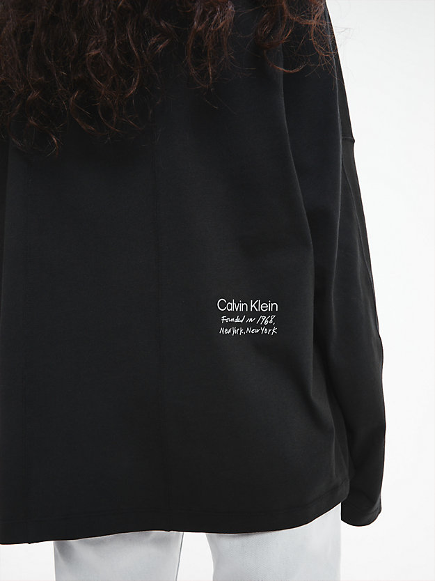 BLACK BEAUTY Unisex Relaxed Long-Sleeve T-shirt - CK Standards for unisex CALVIN KLEIN