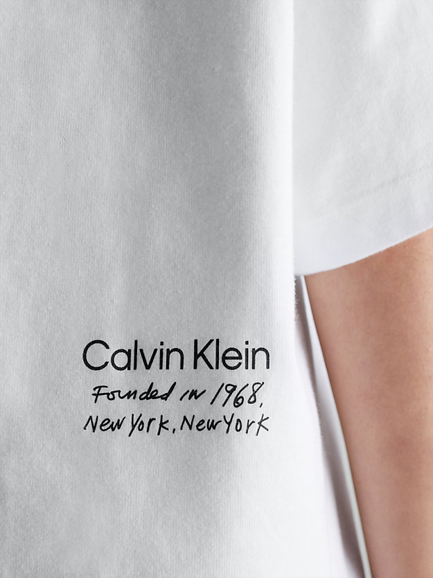 BRILLIANT WHITE Camiseta holgada unisex - CK Standards de hombre CALVIN KLEIN