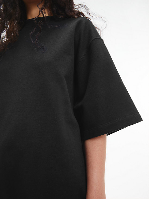 black kurzärmliges unisex-sweatshirt – ck standards für unisex - calvin klein