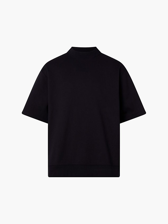 black unisex short sleeve sweatshirt - ck standards for unisex calvin klein