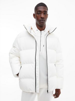 Descubrir 51+ imagen calvin klein white puffer