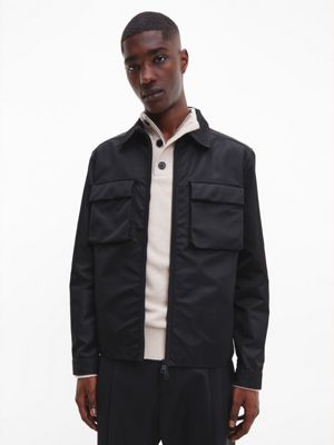 CK BLACK Nylon Satinet Overshirt undefined heren Calvin Klein