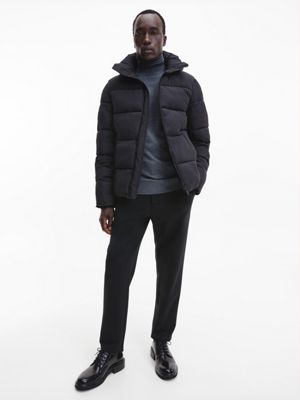 CK BLACK Recycled Nylon Puffer Jacket for men CALVIN KLEIN