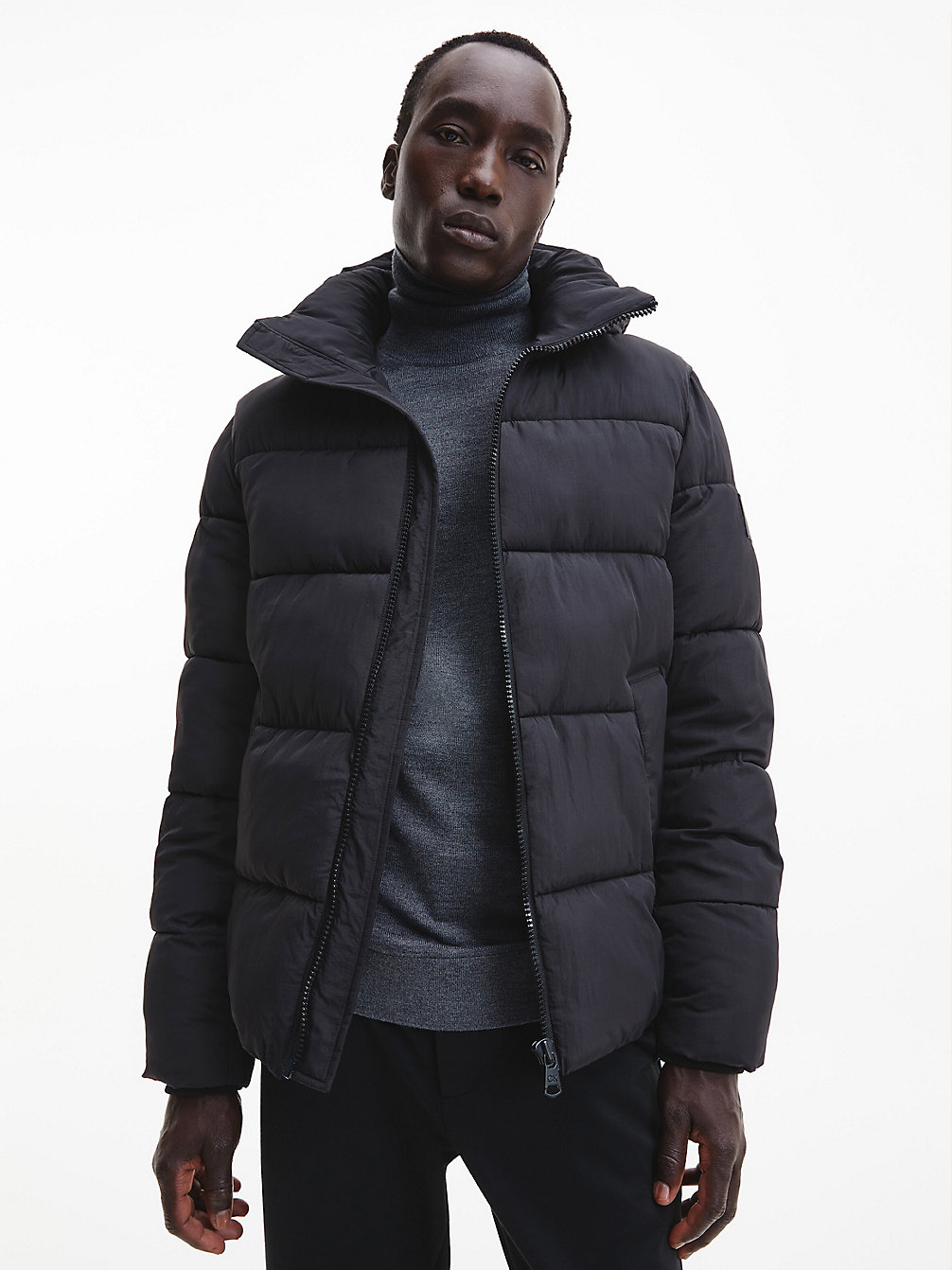 CK BLACK Recycled Nylon Puffer Jacket undefined men Calvin Klein