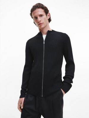 Relaxed Ribbed Zip Up Jumper Calvin Klein® | K10K110407BEH