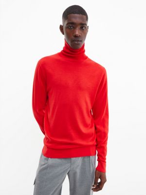 Merino Wool Roll Neck Jumper Calvin Klein® | K10K110420XA9