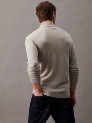 london fog merino zip neck jumper for men calvin klein