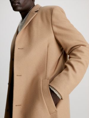 Calvin Klein Womens Classic Cashmere Wool Blend Coat