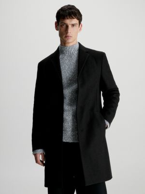 Calvin klein cheap cashmere blend coat