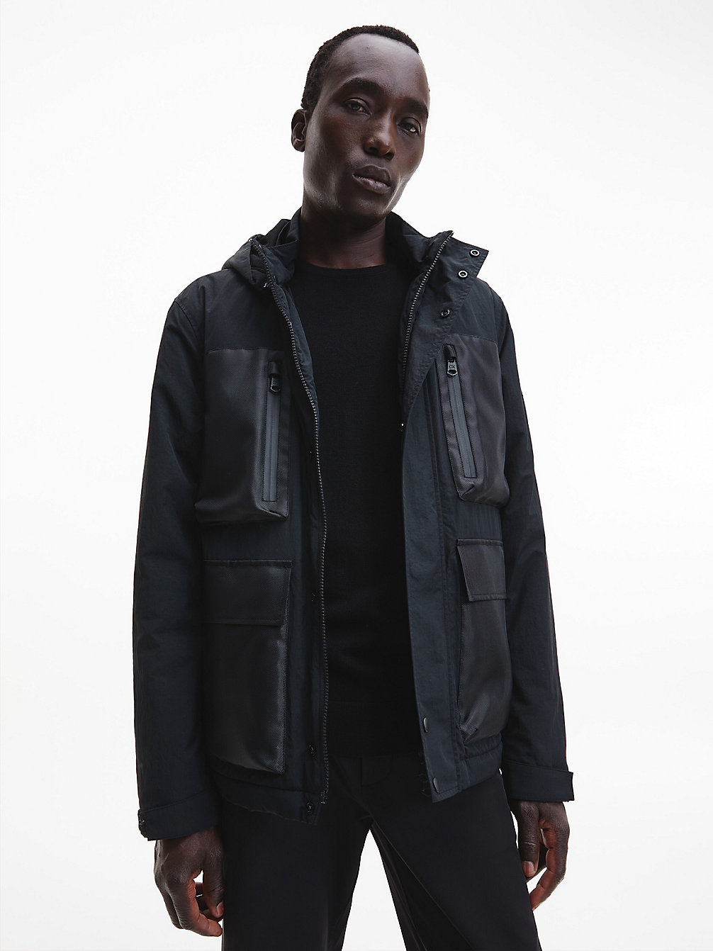 CK BLACK Recycled Nylon Padded Jacket undefined men Calvin Klein