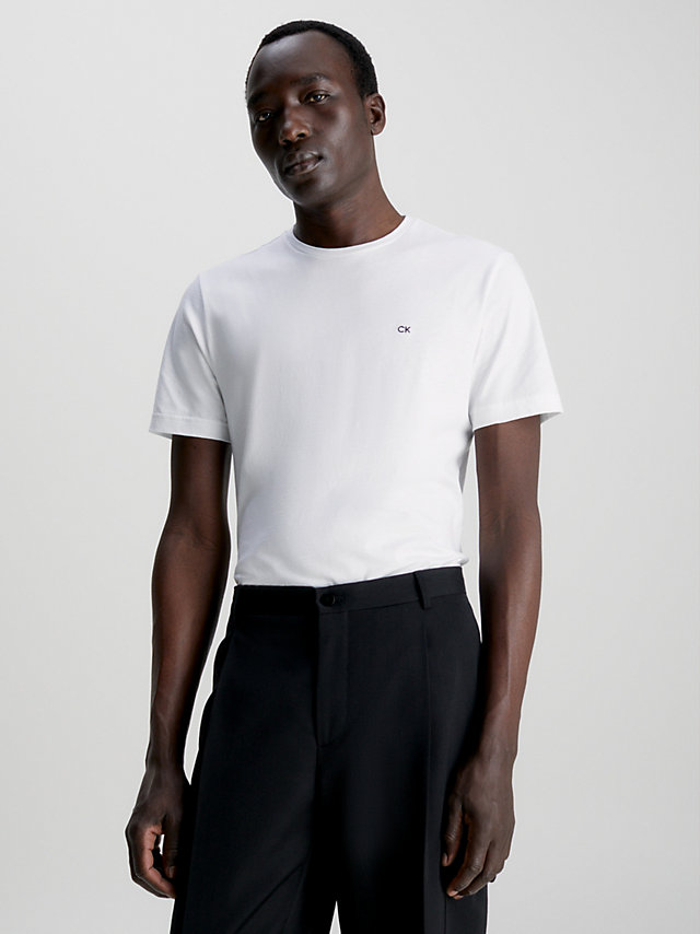Bright White > Baumwoll-T-Shirt Mit Liquid Touch > undefined Herren - Calvin Klein