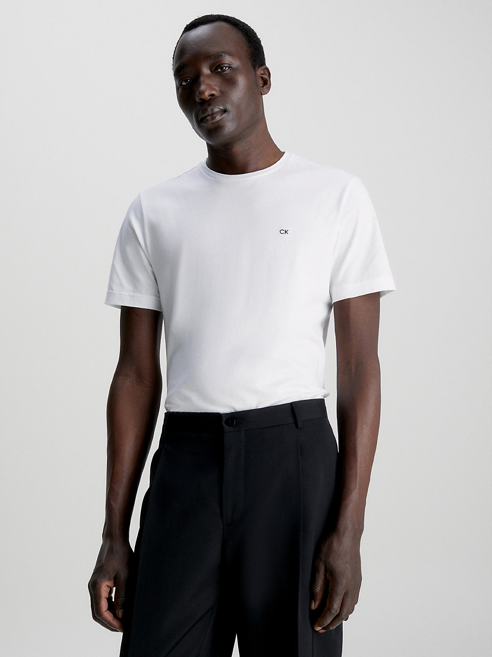 BRIGHT WHITE Baumwoll-T-Shirt Mit Liquid Touch undefined Herren Calvin Klein