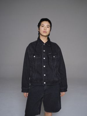 常田大希着用 PALACE CALVIN KLEINコラボデニムジャケット-