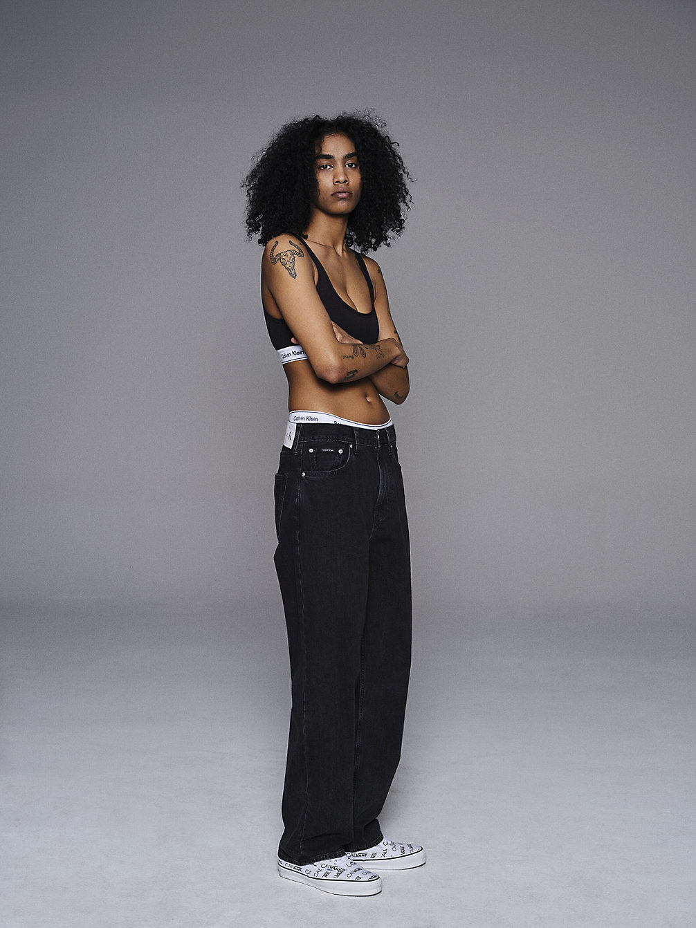 MIDSTONE BLACK Baggy Jeans -  Ck1 Palace undefined unisex Calvin Klein