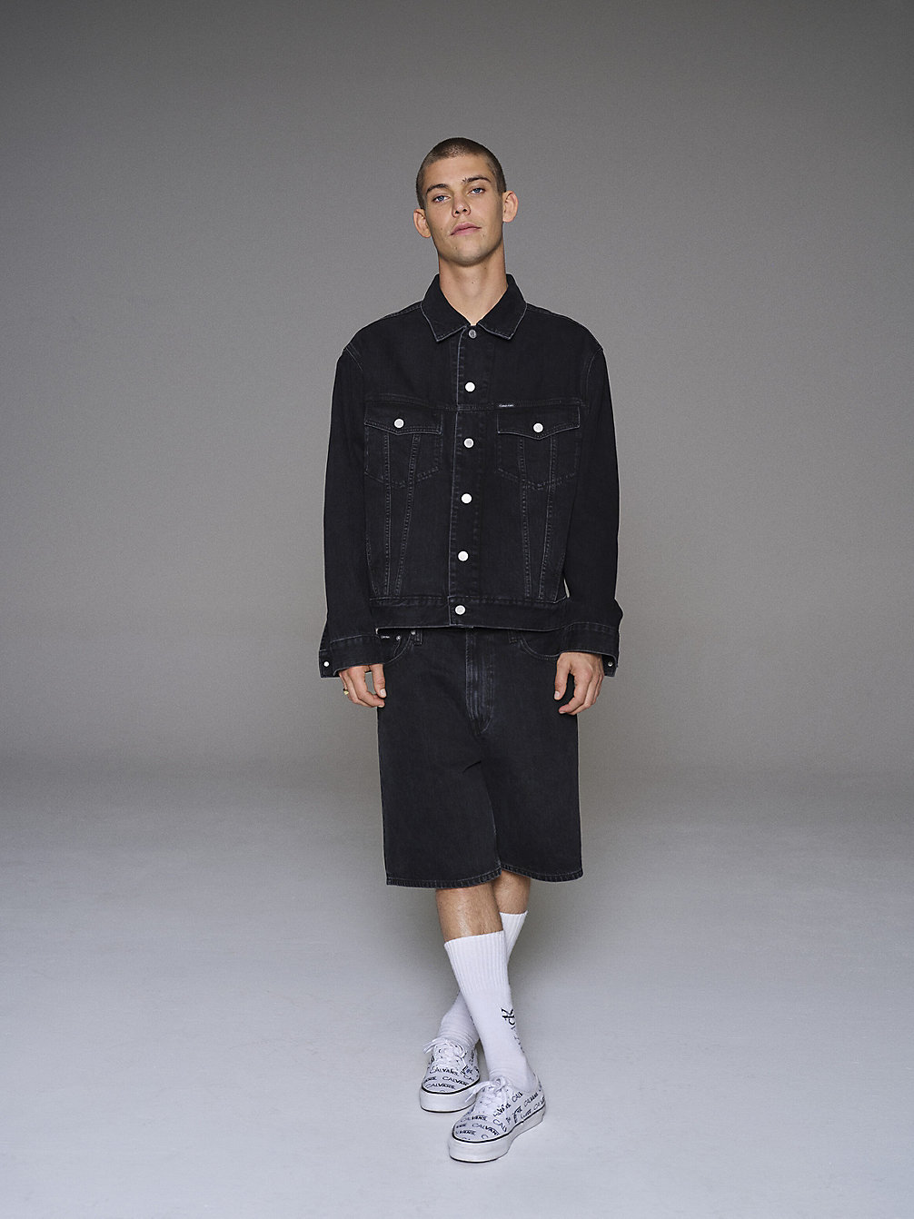 MIDSTONE BLACK Baggy Shorts - Ck1 Palace undefined unisex Calvin Klein