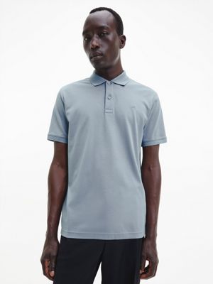 Calvin Klein White Cotton Mens Polo Shirt main image 1