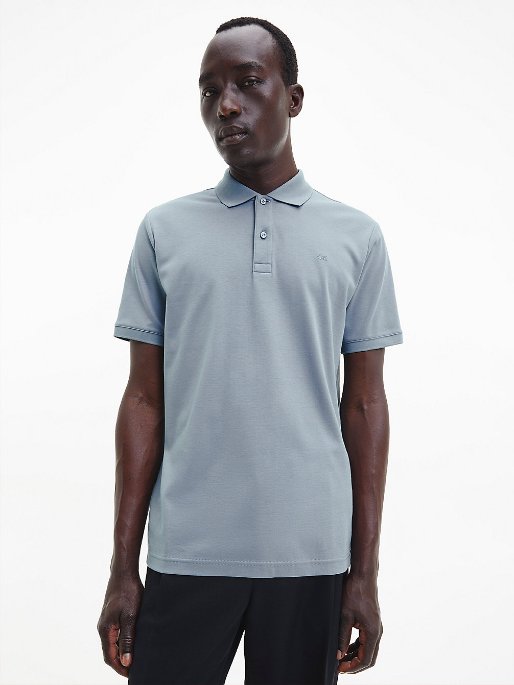 GREY TAR > Wąska Koszulka Polo > undefined Mężczyźni - Calvin Klein