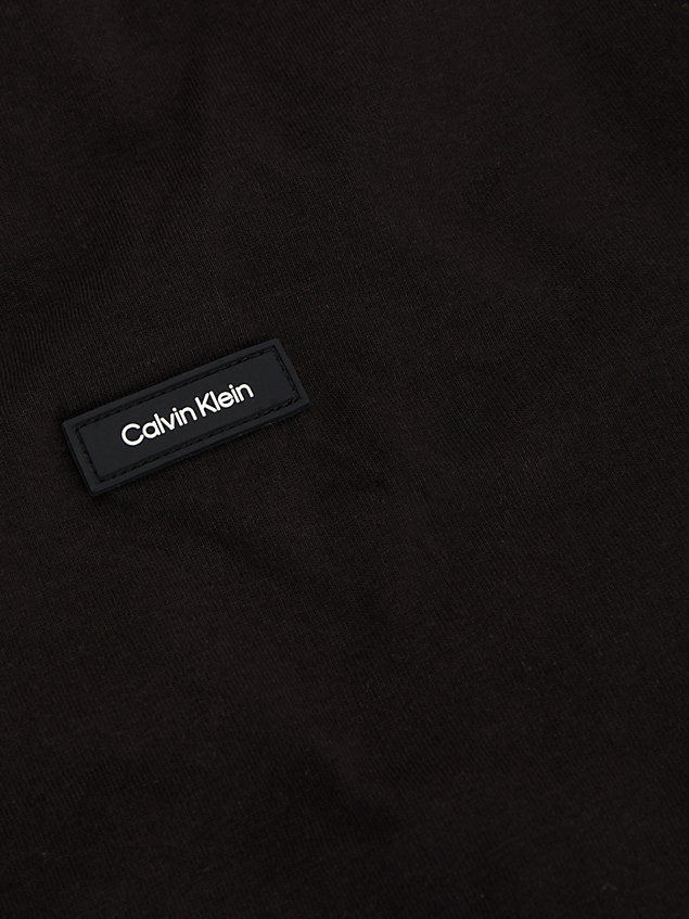 black cotton t-shirt for men calvin klein