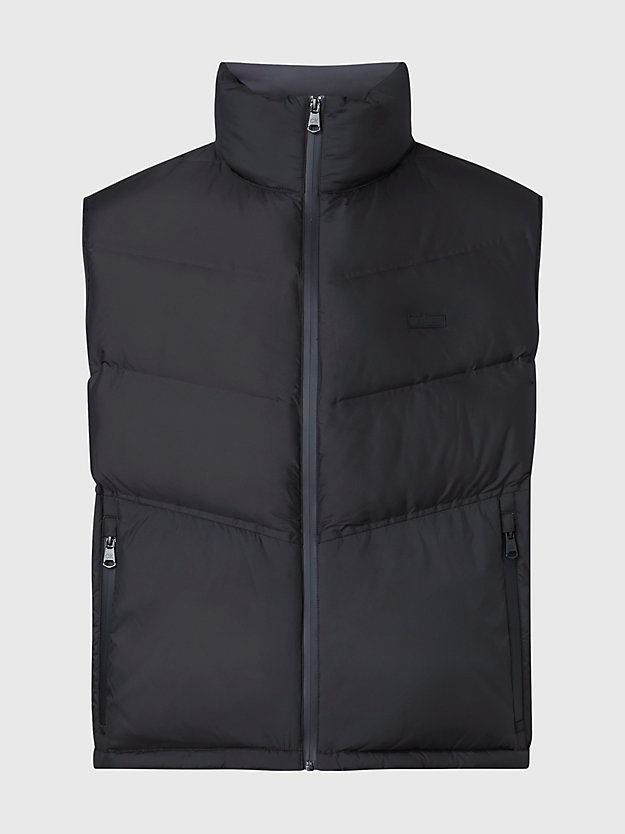 CK BLACK Relaxed Down Stitchless Gilet for men CALVIN KLEIN