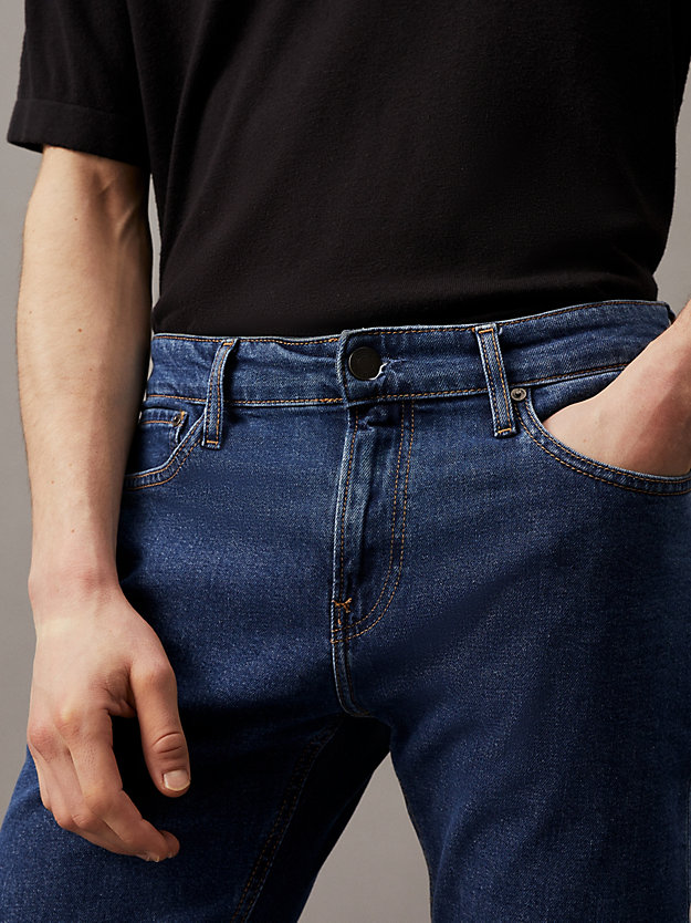 slim jeans denim dark de hombres calvin klein