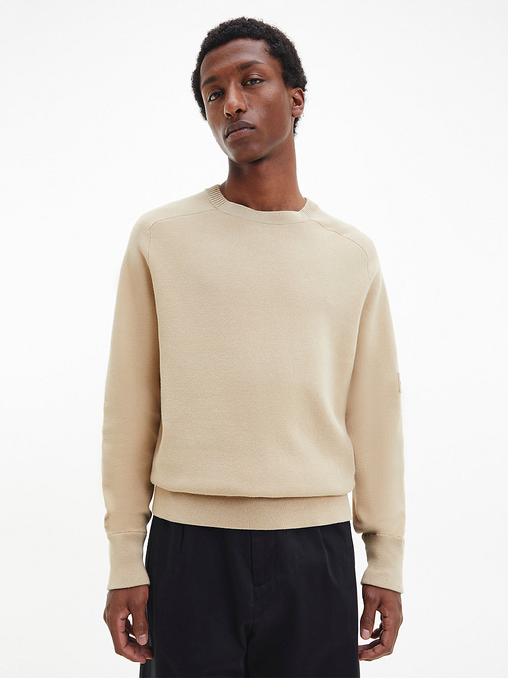 TRAVERTINE Lässiger Pullover In Milano Stitch undefined Herren Calvin Klein