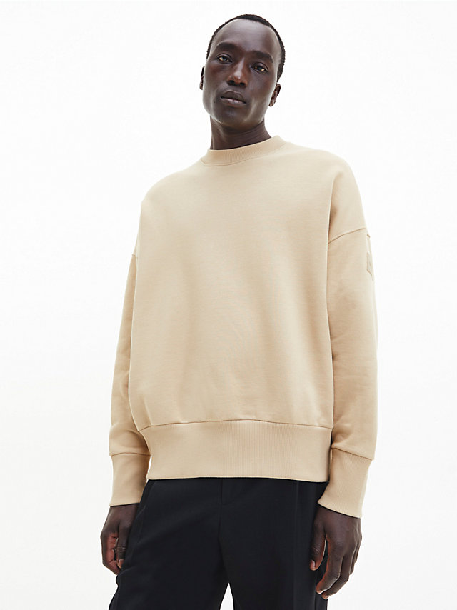 Travertine > Sweatshirt Aus Bio-Baumwoll-Frottee > undefined Herren - Calvin Klein