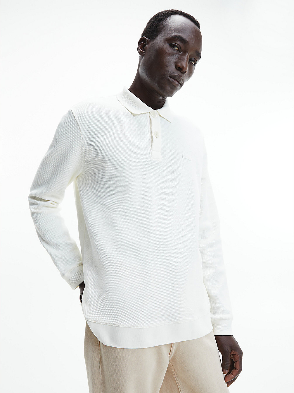 VANILLA ICE Relaxed Pique Polo Shirt undefined men Calvin Klein