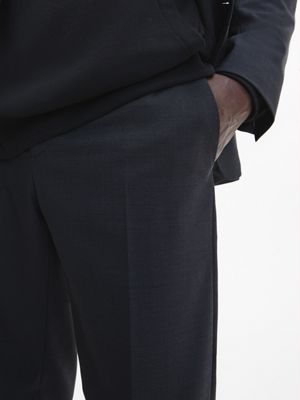 GUN METAL Slim Two Tone Trousers for men CALVIN KLEIN