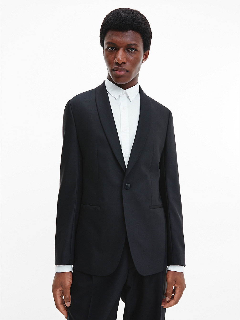 CK BLACK Tuxedo Blazer undefined men Calvin Klein