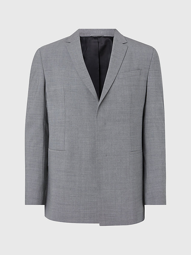 grey relaxed tweekleurige blazer voor heren - calvin klein