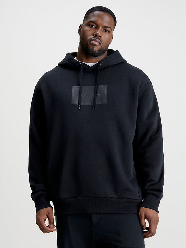 CK Black Plus Size Relaxed Logo Hoodie undefined men Calvin Klein