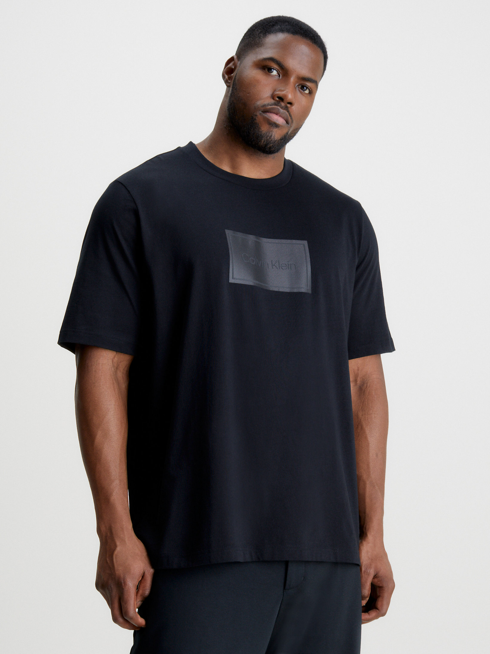 CK Black Plus Size Relaxed Logo T-Shirt undefined men Calvin Klein