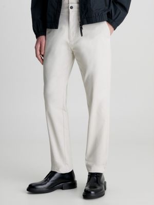 Púrpura En la madrugada solamente Pantalones tapered cropped de sarga Calvin Klein® | K10K110969ACE