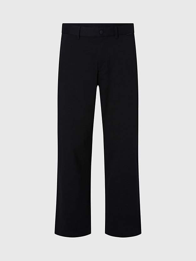 CK BLACK Relaxed Twill Trousers for men CALVIN KLEIN