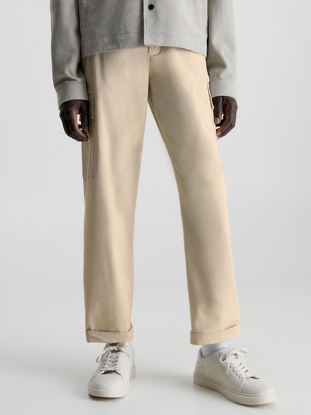 STONY BEIGE > Relaxed Cargo Trousers > undefined женщины - Calvin Klein