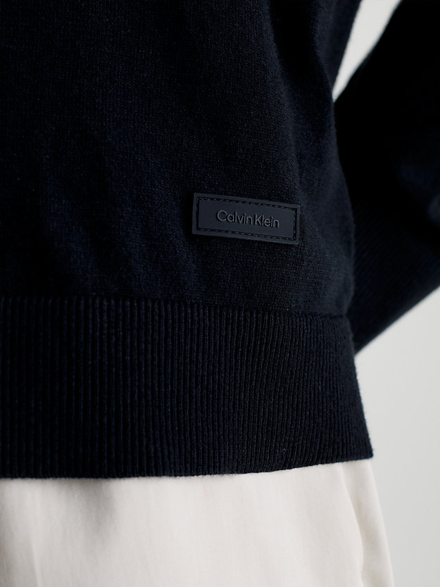 CK BLACK Recycled Coolmax Polo Cardigan for men CALVIN KLEIN
