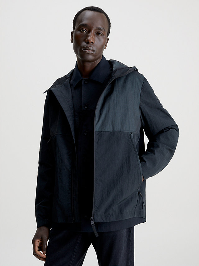 Ghost Glacier Crinkle Nylon Hooded Jacket undefined men Calvin Klein