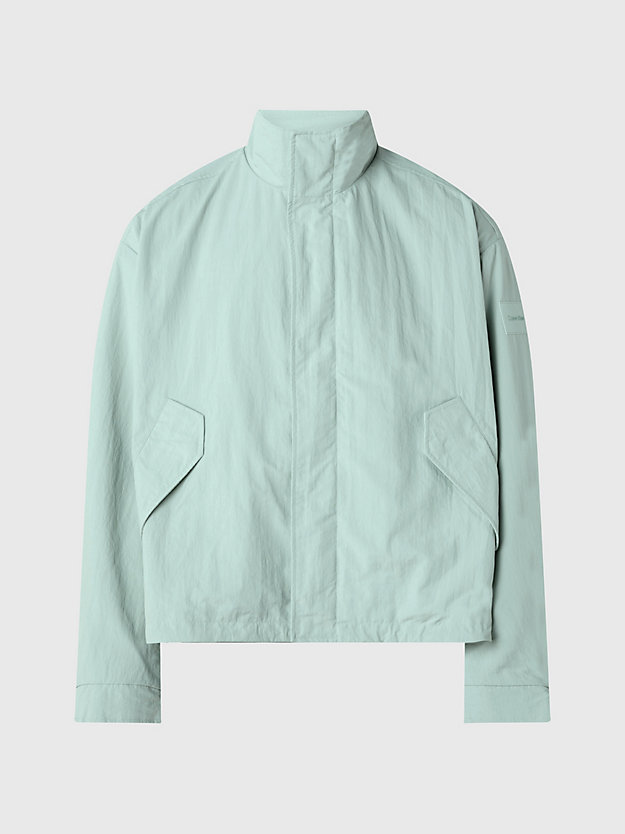 ghost glacier relaxed matt blouson jacket for men calvin klein