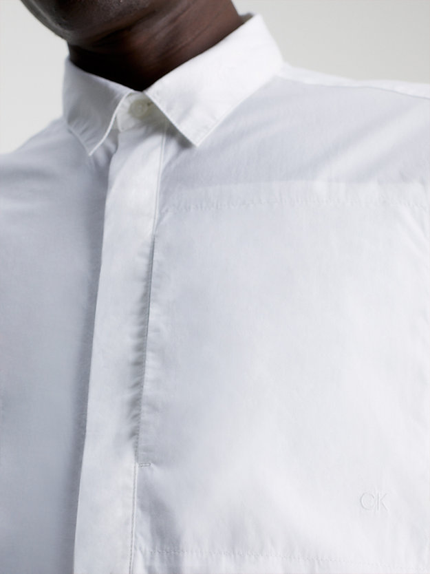 BRIGHT WHITE Kastiges Popeline-Hemd für Herren CALVIN KLEIN