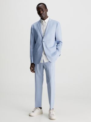 Calvin klein store light blue suit