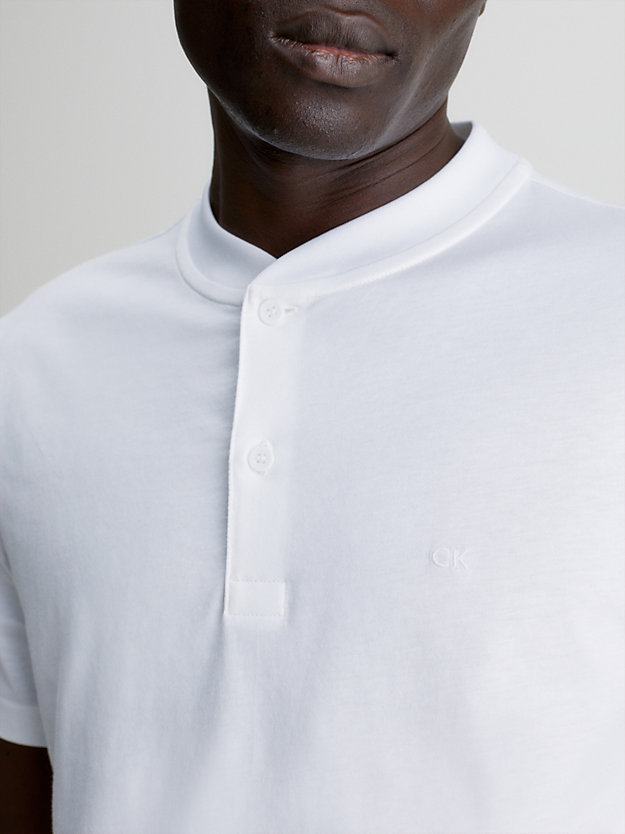 BRIGHT WHITE Henley-T-Shirt für Herren CALVIN KLEIN