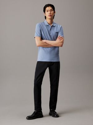 troposhere slim stretch pique polo shirt for men calvin klein