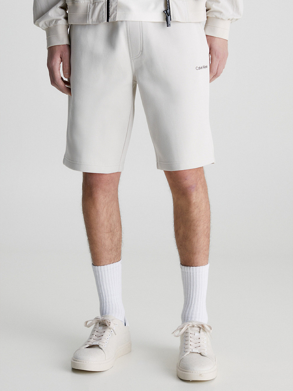 STONY BEIGE > Recycled Polyester Jogger Shorts > undefined женщины - Calvin Klein