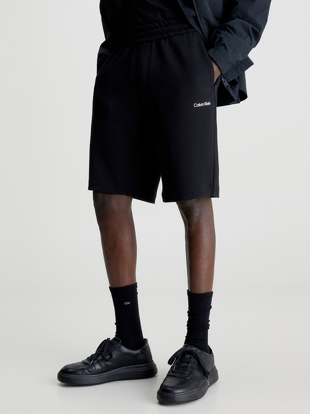 CK BLACK Short De Jogging En Polyester Recyclé undefined hommes Calvin Klein