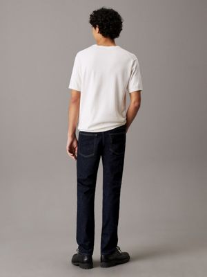 denim rinse slim jeans for men calvin klein