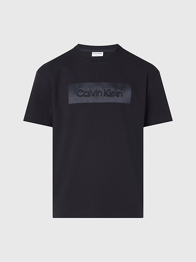 CK BLACK Relaxed Logo-T-Shirt in großen Größen für Herren CALVIN KLEIN
